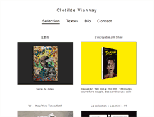 Tablet Screenshot of clotildeviannay.com